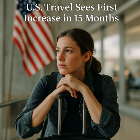 U.S. Travel Sees First Increase in 15 Months