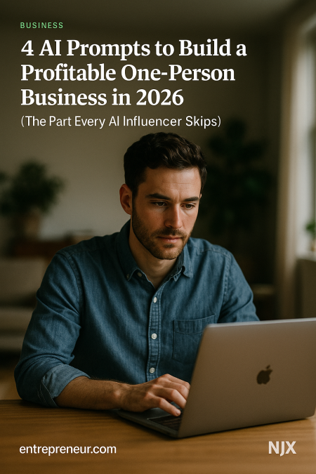 4 AI Prompts to Build a Profitable One-Person Business in 2026