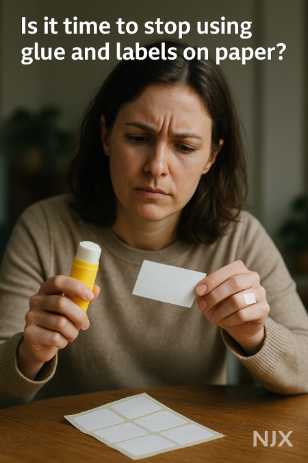 Is It Time to Stop Using Glue and Labels on Paper?